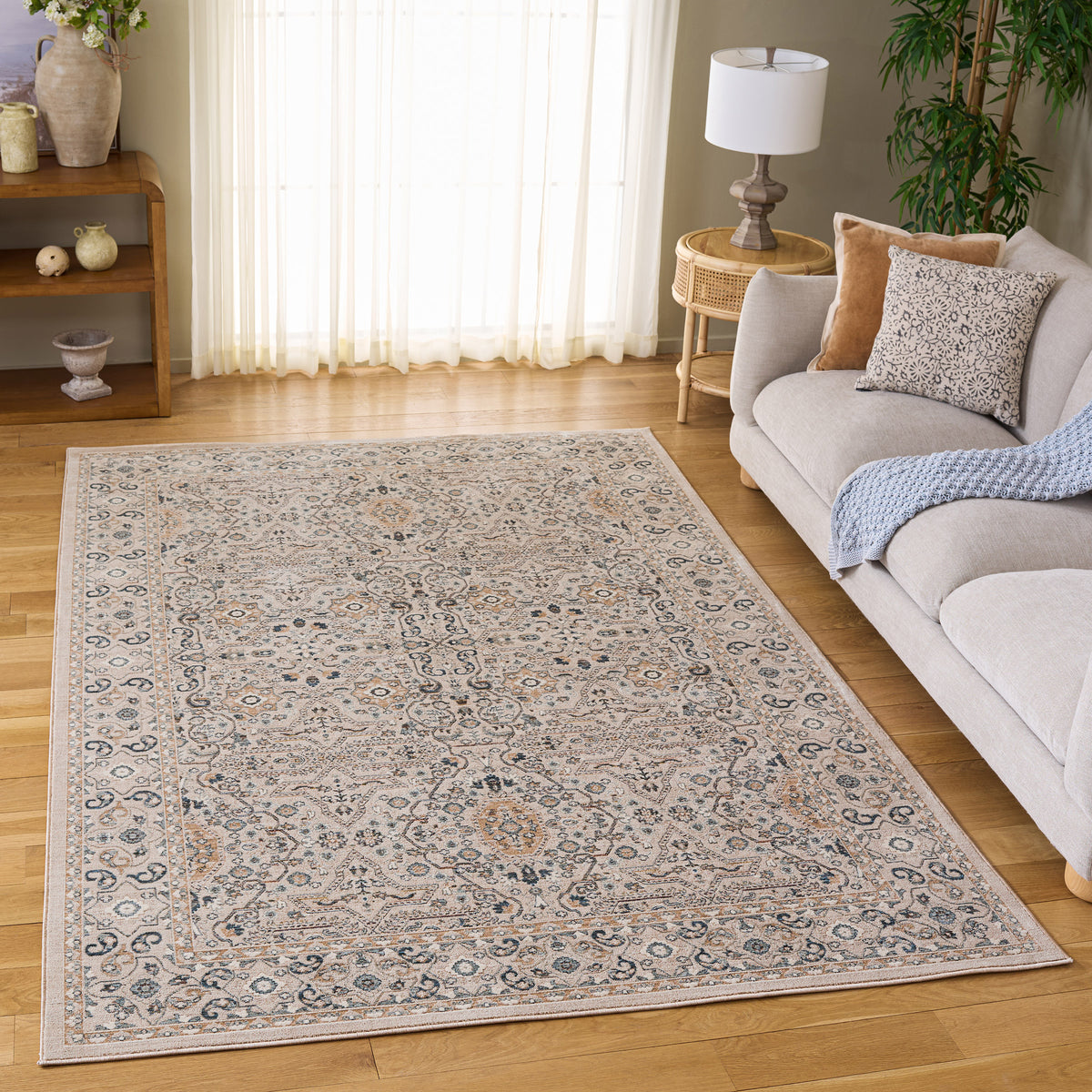 Safavieh Sutton Area Rug, Beige Navy, 6' x 9'
