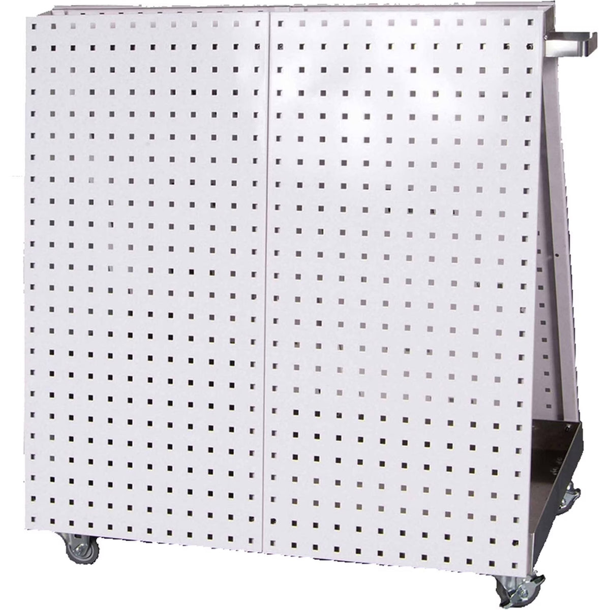 Triton Products LocBoard 36-3/4"L x 39-1/4"H x 21-1/4"W Anodized Aluminum Frame Tool Cart with Tray