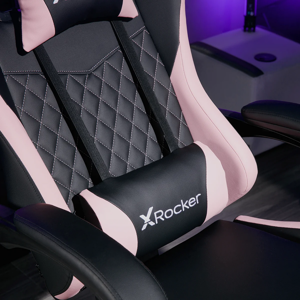 X Rocker Apex PC Gaming Chair with Massage Function and Footrest, Red