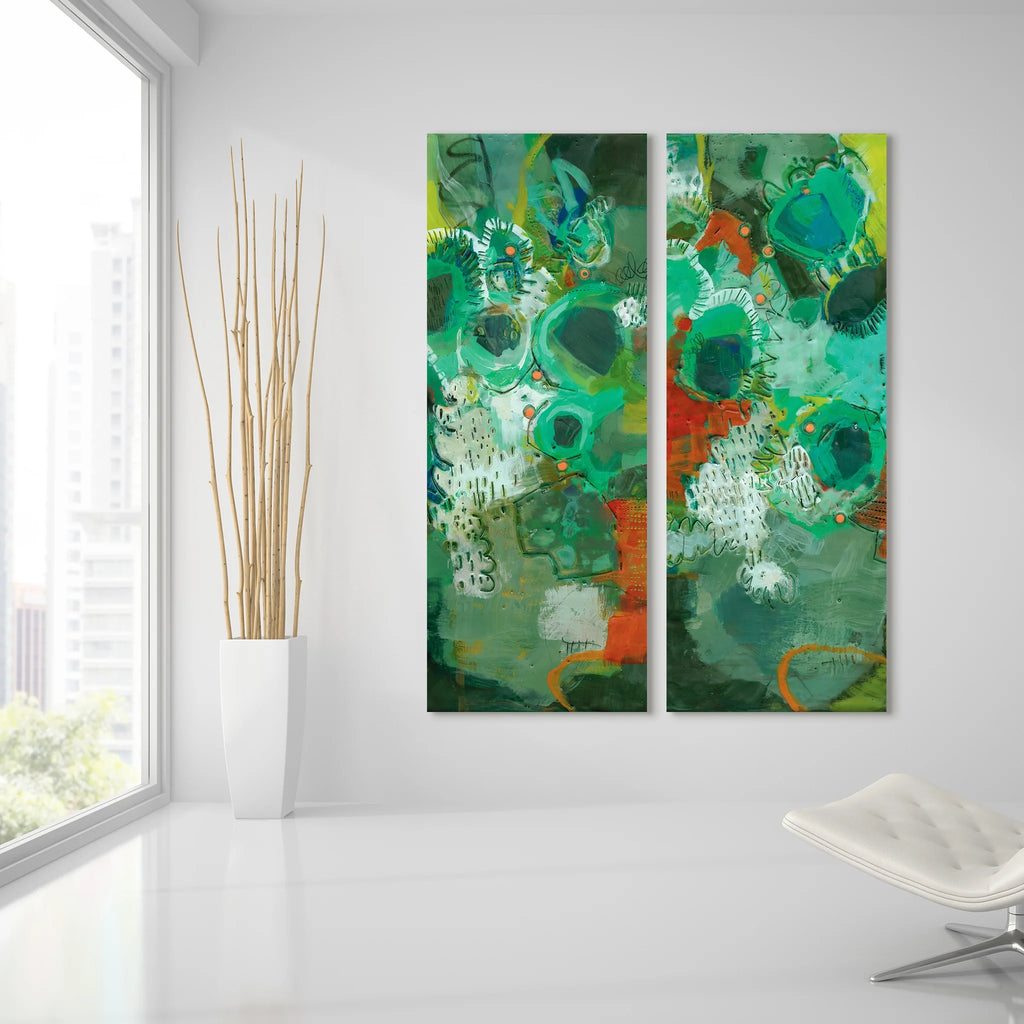 Empire Art Direct Lolly II Frameless Free Floating Tempered Glass Panel Graphic Wall Art, 63" x 24" x 0.2", Ready to Hang