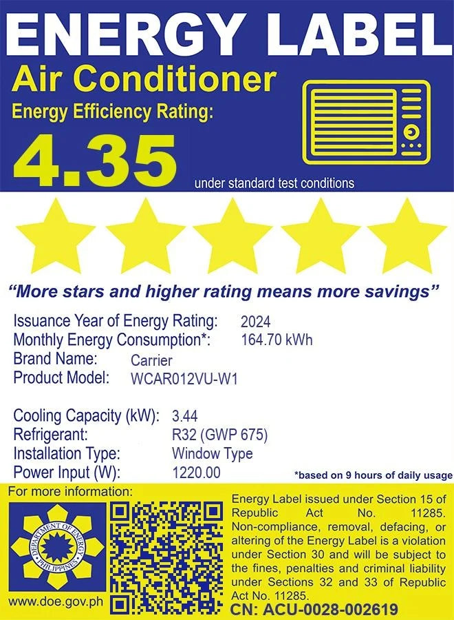 1.5 HP Window Air Conditioner Inverter