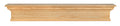 Pearl Mantels Savannah Transitional Premium Pine Wood Mantel Shelf, Unfinished, Paint and Stain Grade, 60"L x 9"D x 9"H
