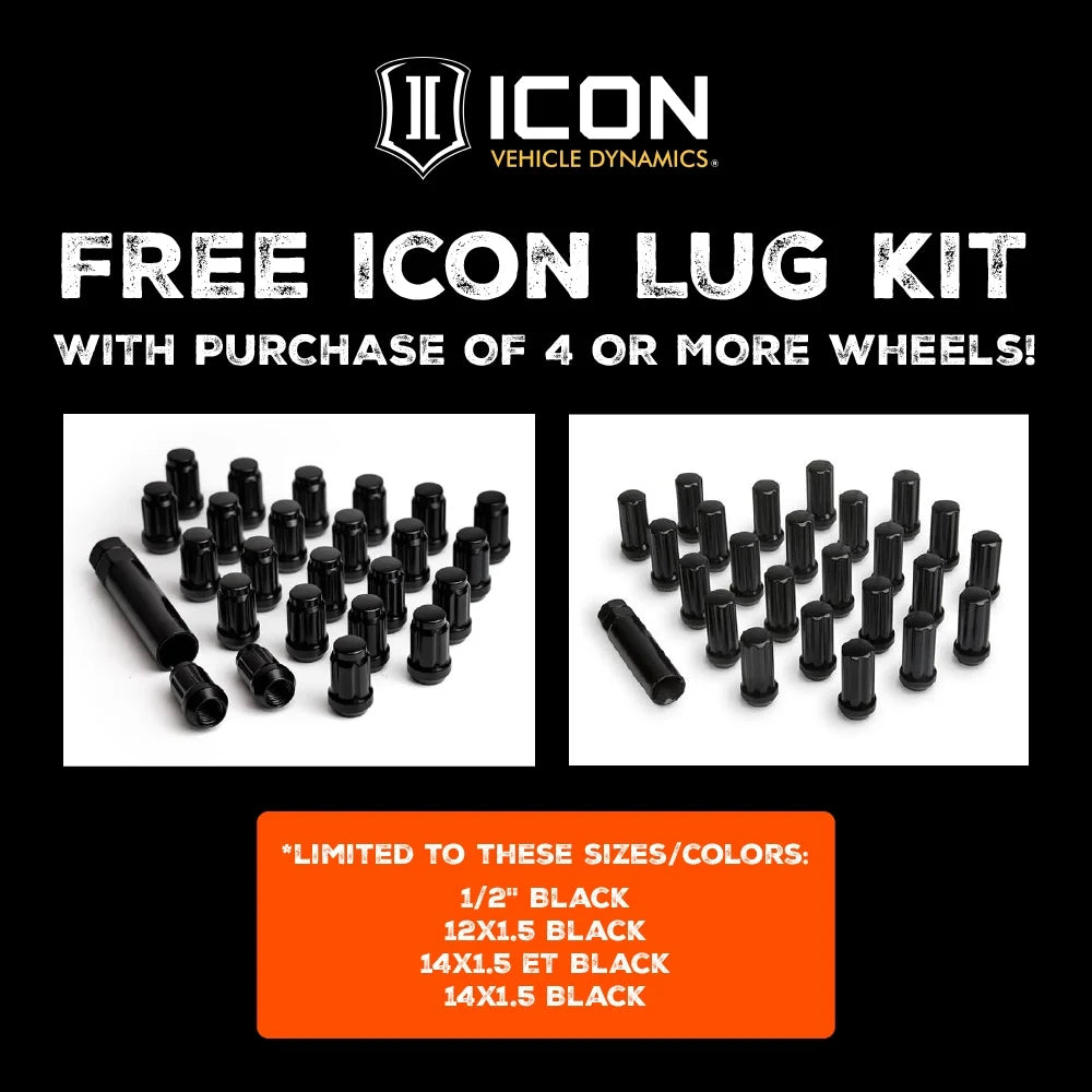 ICON Alloys Rebound, Bronze, 17 x 8.5 / 6 x 5.5, 0mm Offset, 4.75" BS