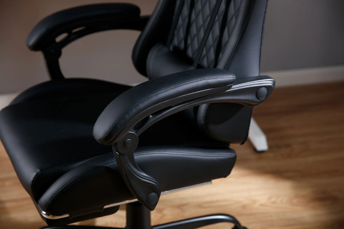 X Rocker Apex PC Gaming Chair with Massage Function and Footrest, Red