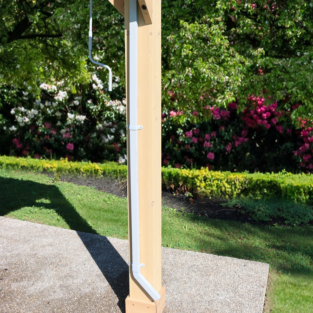 Yardistry 10 ft. x 20 ft. Meridian Louvered Pergola