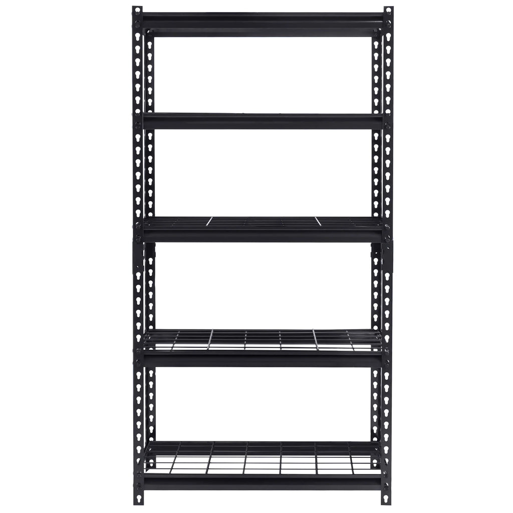 Muscle Rack 30"W x 12"D x 60"H 5-Tier Steel Shelving; 500 lb. Capacity per Shelf; Black