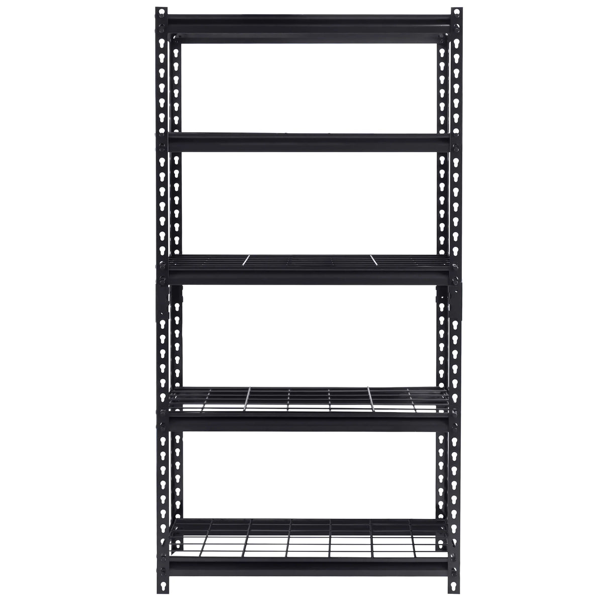 Muscle Rack 30"W x 12"D x 60"H 5-Tier Steel Shelving; 500 lb. Capacity per Shelf; Black