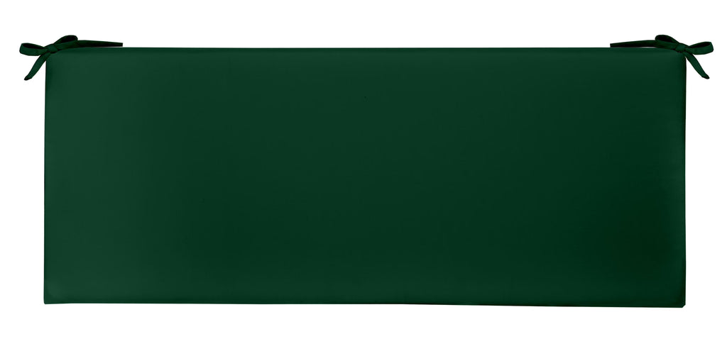 RSH Dcor Indoor Outdoor 2 Foam Cushion with Ties (38 x 18 x 2), Solid Hunter Green