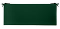 RSH Dcor Indoor Outdoor 2 Foam Cushion with Ties (38 x 18 x 2), Solid Hunter Green