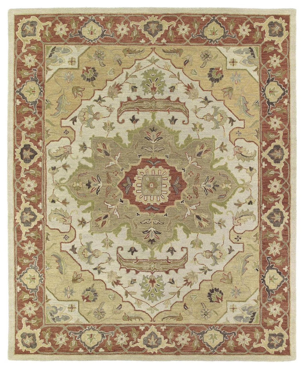 Kaleen Solomon Collection - Gold 4' x 6' 100% Wool Rug