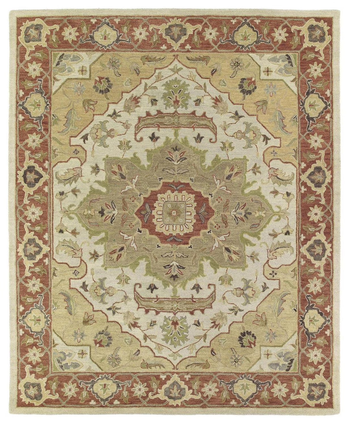 Kaleen Solomon Collection - Gold 4' x 6' 100% Wool Rug