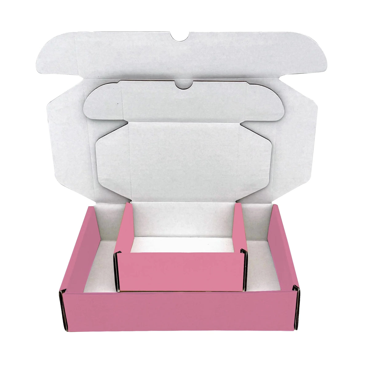 Boîtes d'expédition en carton ondulé Ucanpack, fournitures d'emballage pour déménagement, rose, grande taille, 24 x 14 x 4 po - 25 pièces