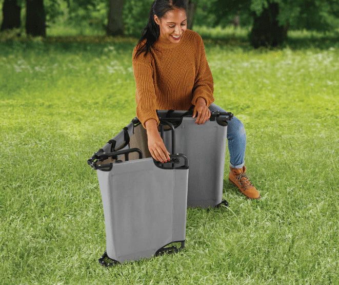 Lit de camp pliant Ozark Trail à montage facile, couleur gris, pour adulte, dimensions ouvert 192 cm x 63,5 cm x 21,5 cm