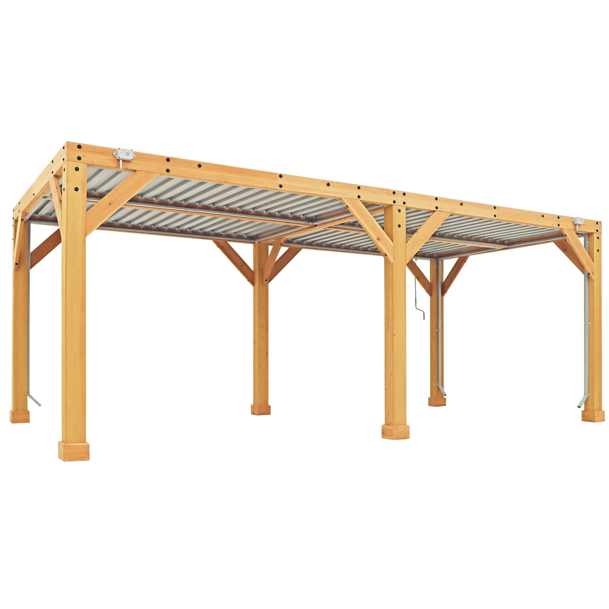 Yardistry 10 ft. x 20 ft. Meridian Louvered Pergola