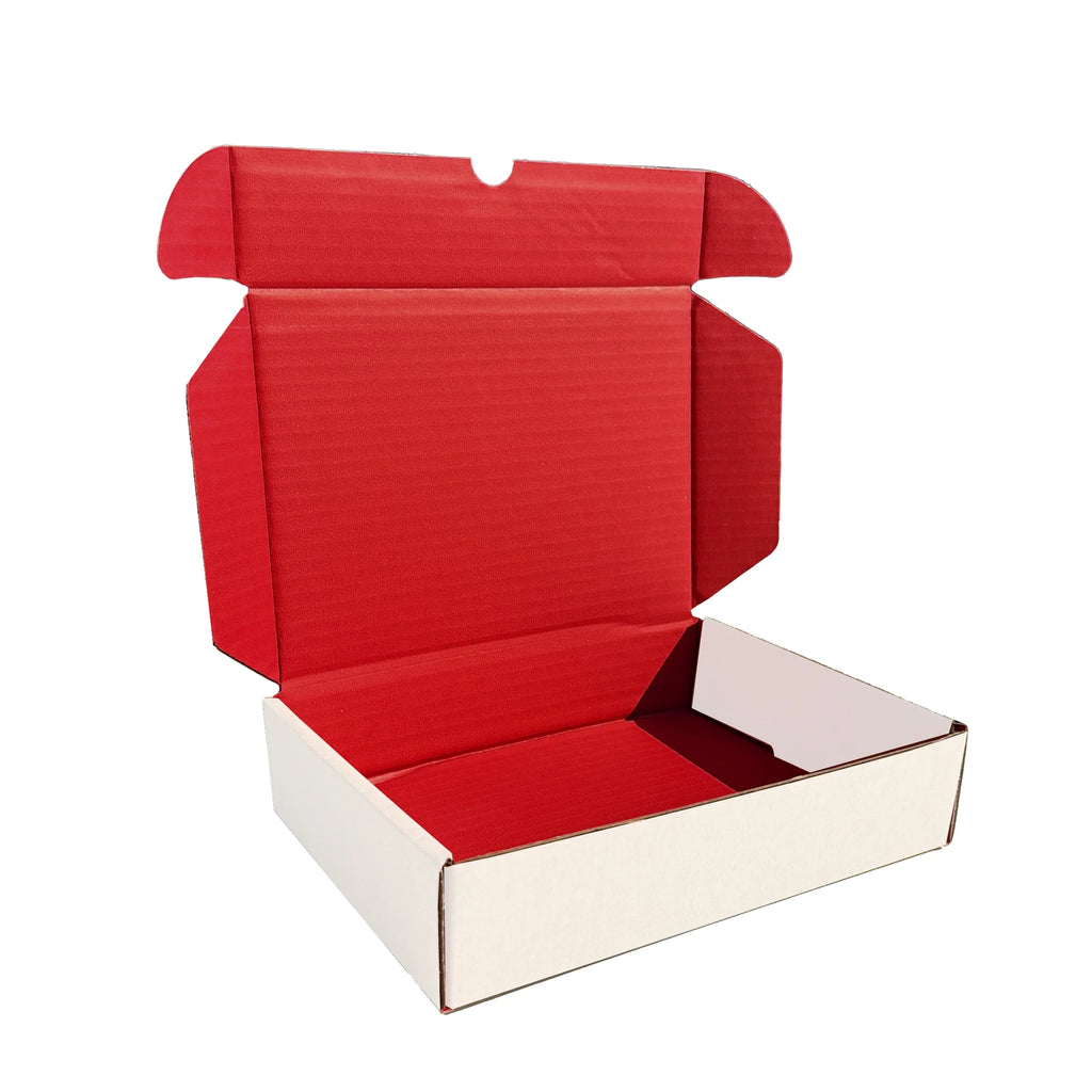 Ucanpack Heavy Duty Boxes For Moving Red Deluxe Mailer Box Large, 17 1/8 x 11 1/8 x 3" - 25 Pcs