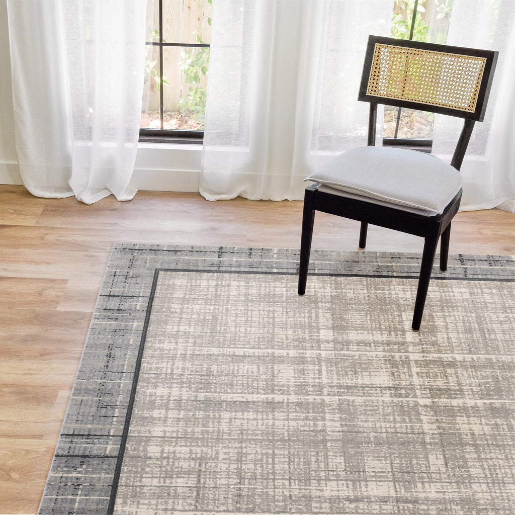 Eden Area Rug, Adelle Gray, 7'10" x 10'