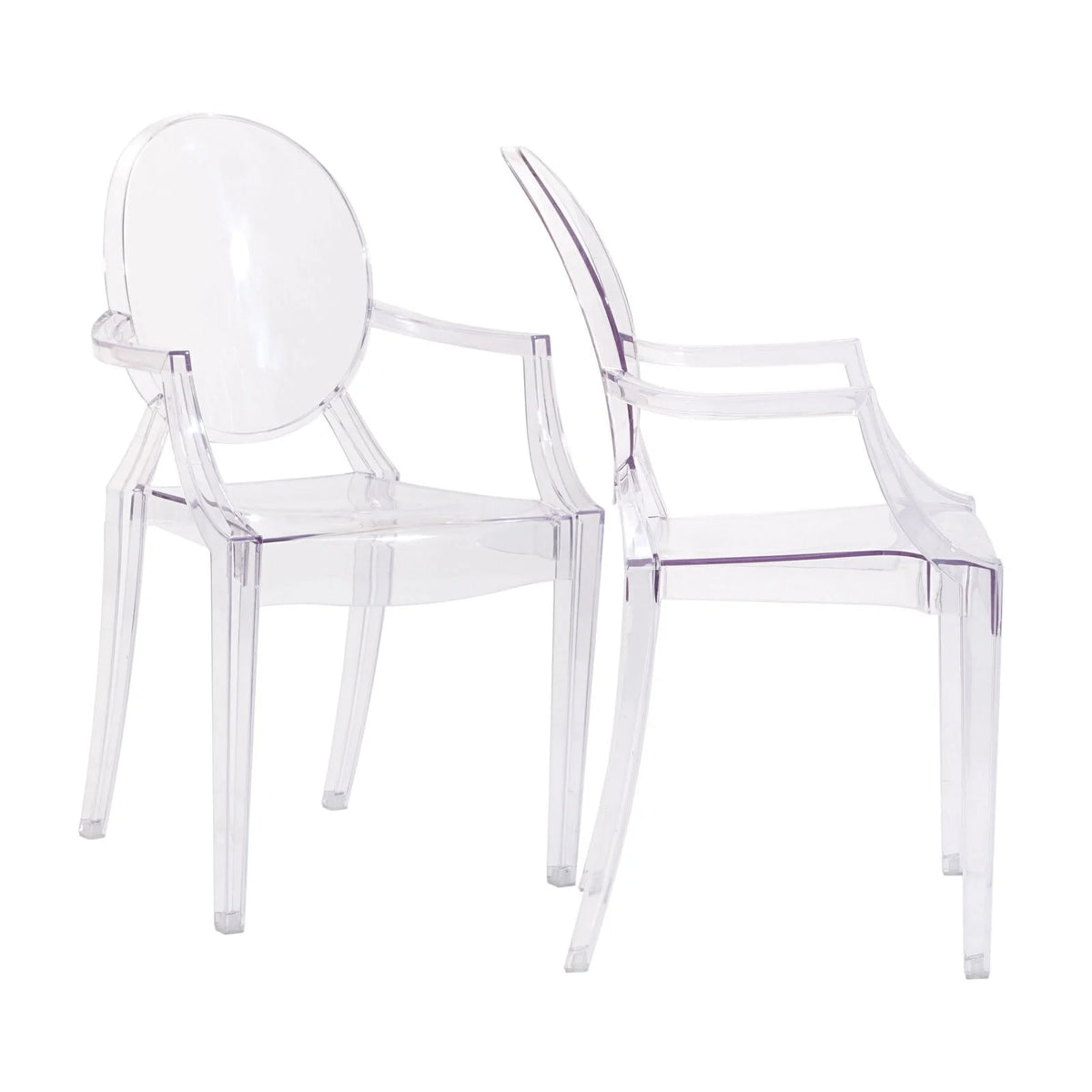 Modway Casper Miniature Chair in Clear, 3.5"l x 3.5"w x 6.5"h"