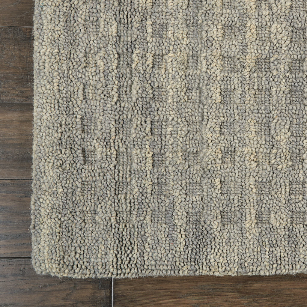 Nourison Perris Solid Charcoal 3'9" x 5'9" Area Rug, (4x6)