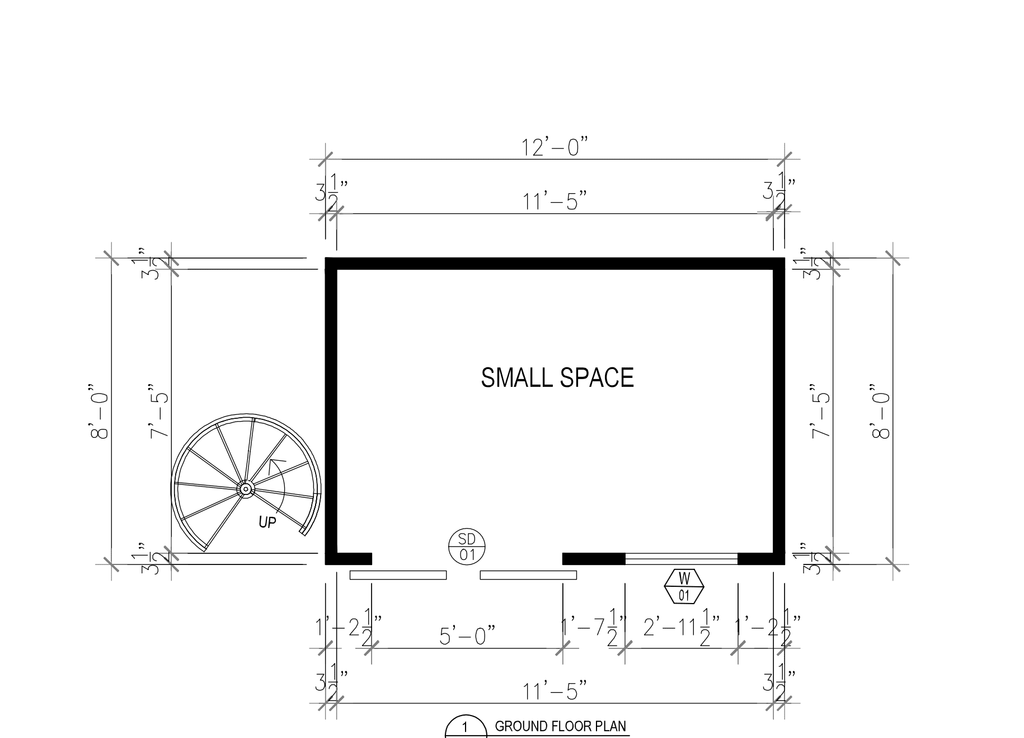 Well Done 1 Home Kits Small Spaces - Ocean View with Spiral Stairs - Assembled Size 12'W x 8'D x 16'H