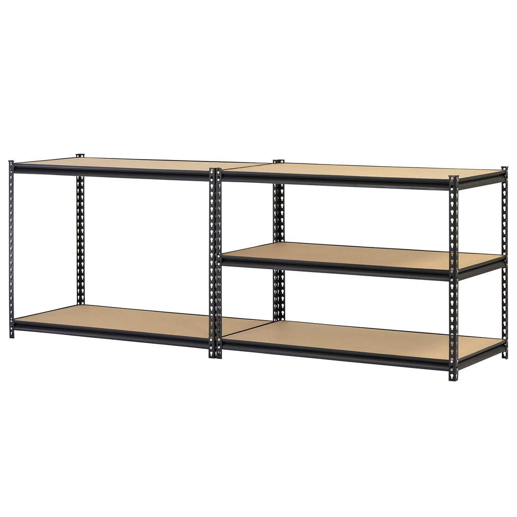 Étagère autoportante en acier Muscle Rack à 5 tablettes, 48 po l x 24 po P x 72 po H; noire