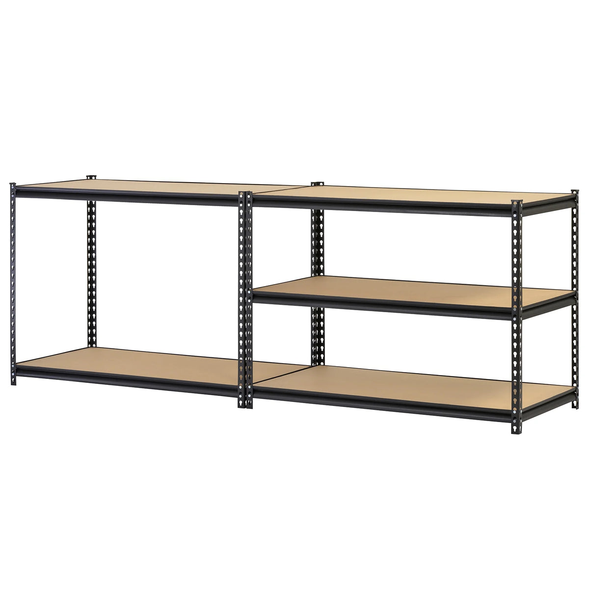 Étagère autoportante en acier Muscle Rack à 5 tablettes, 48 po l x 24 po P x 72 po H; noire