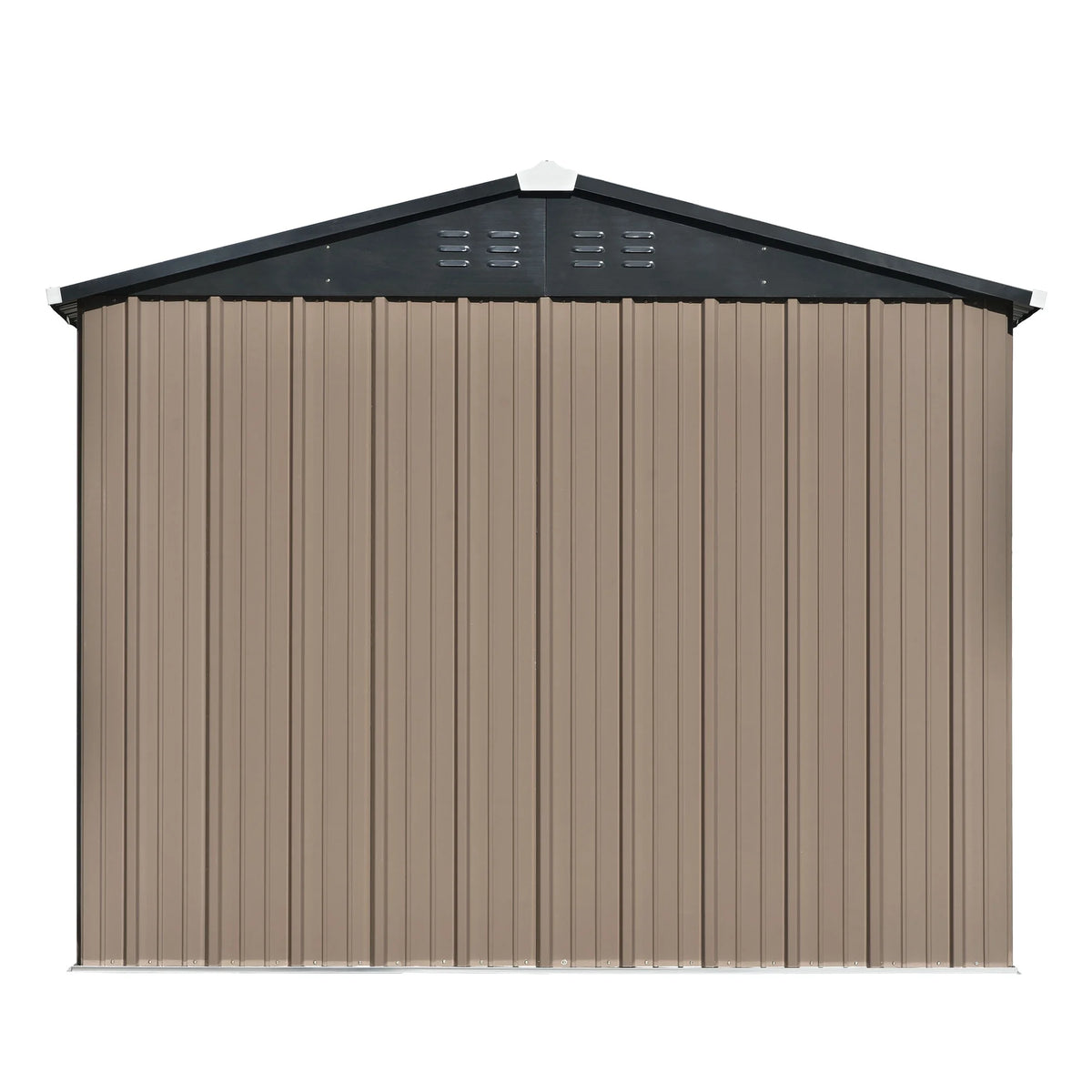 Sesslife Galvanized Steel Outdoor Storage Shed, 5' x 3' x 5.8', White
