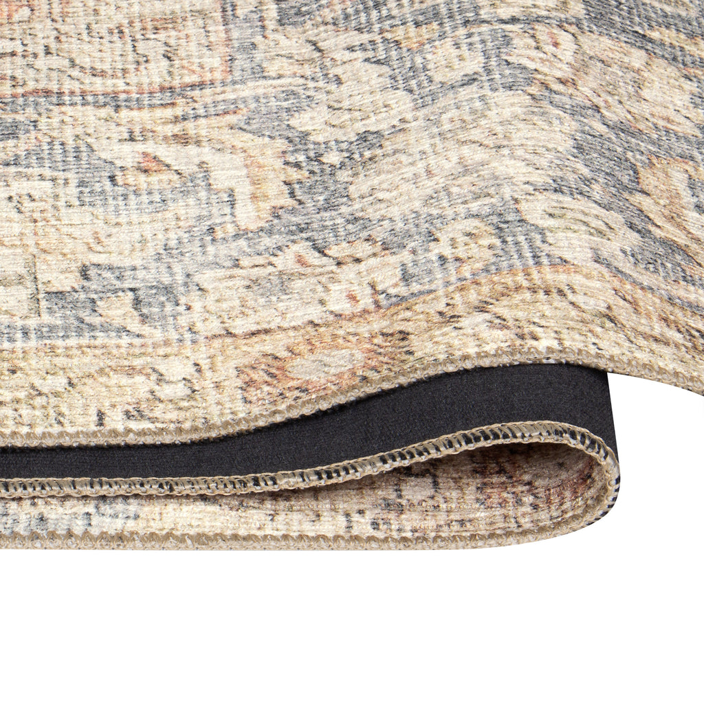 Tapis en chenille Apache, beige Rosetta, 5 pi x 8 pi