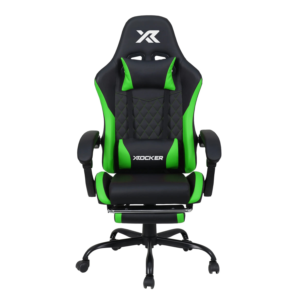 X Rocker Apex PC Gaming Chair with Massage Function and Footrest, Red