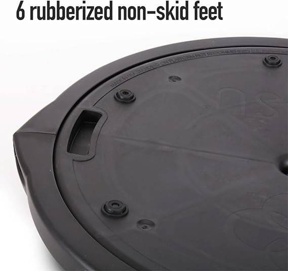 Bosu Balance Ball Exercise Trainer, Home Gym Equipment w/Guided Workouts & Pump, 26″ Inflatable Fitness Platform for Strength Training, Standing, Balancing, and Core Workout