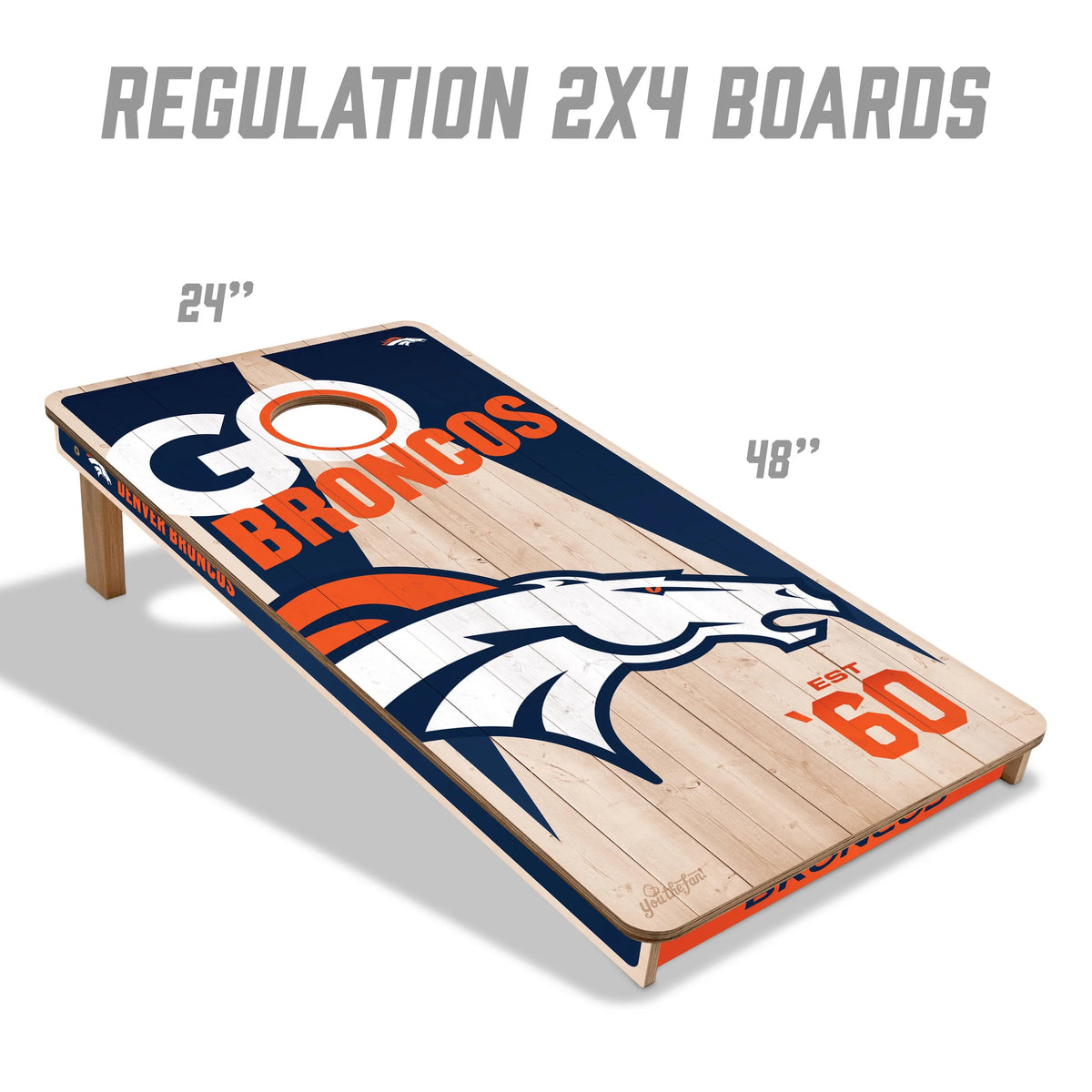 YouTheFan NFL Buffalo Bills 2' x 4' Cornhole Game