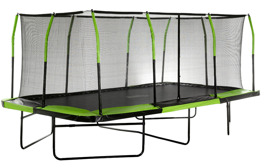 Upper Bounce Mega 10' x 17' Trampoline with Safety Enclosure