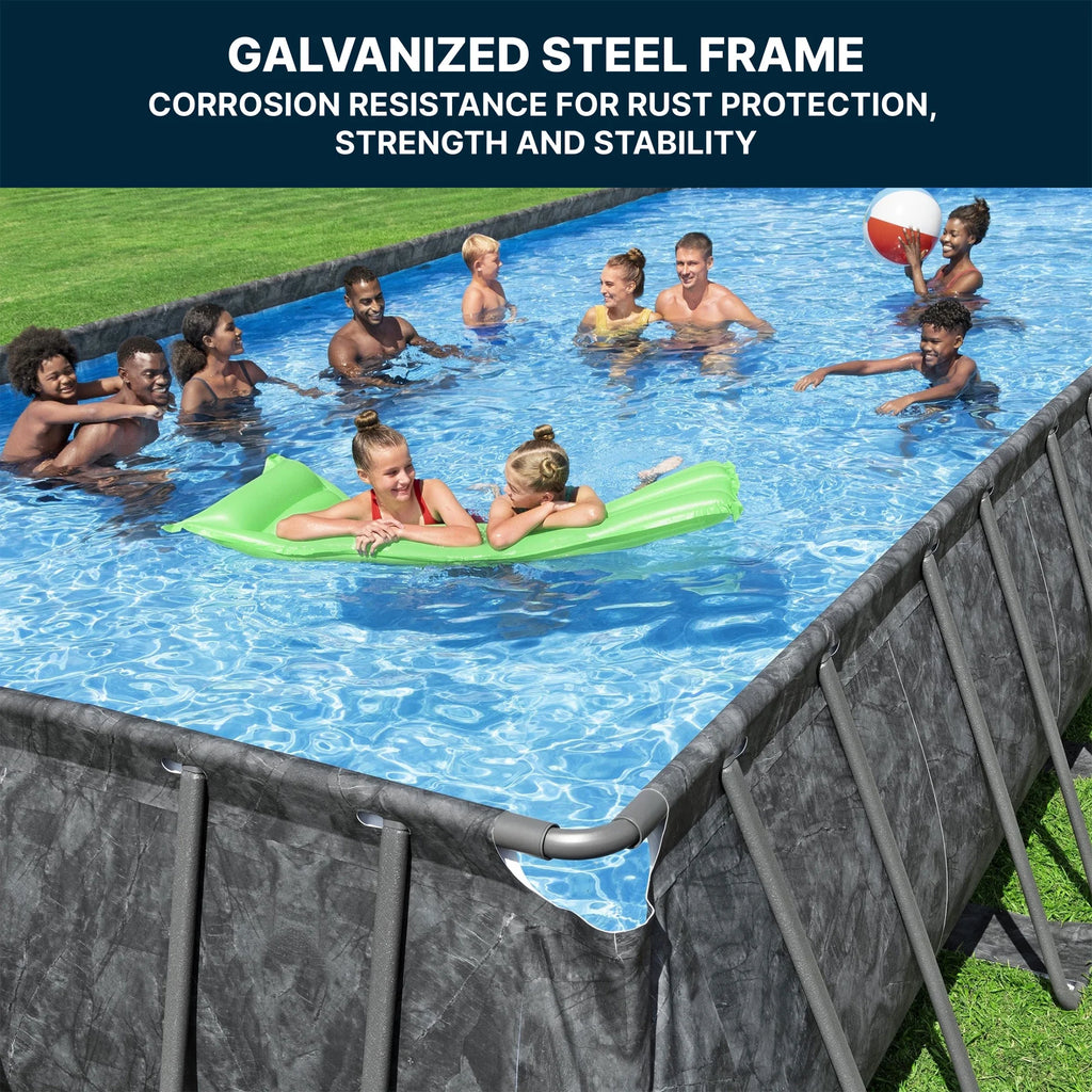 Piscine hors-sol rectangulaire Bestway APX 365 de 31 pi 4 po x 16 pi x 52 po