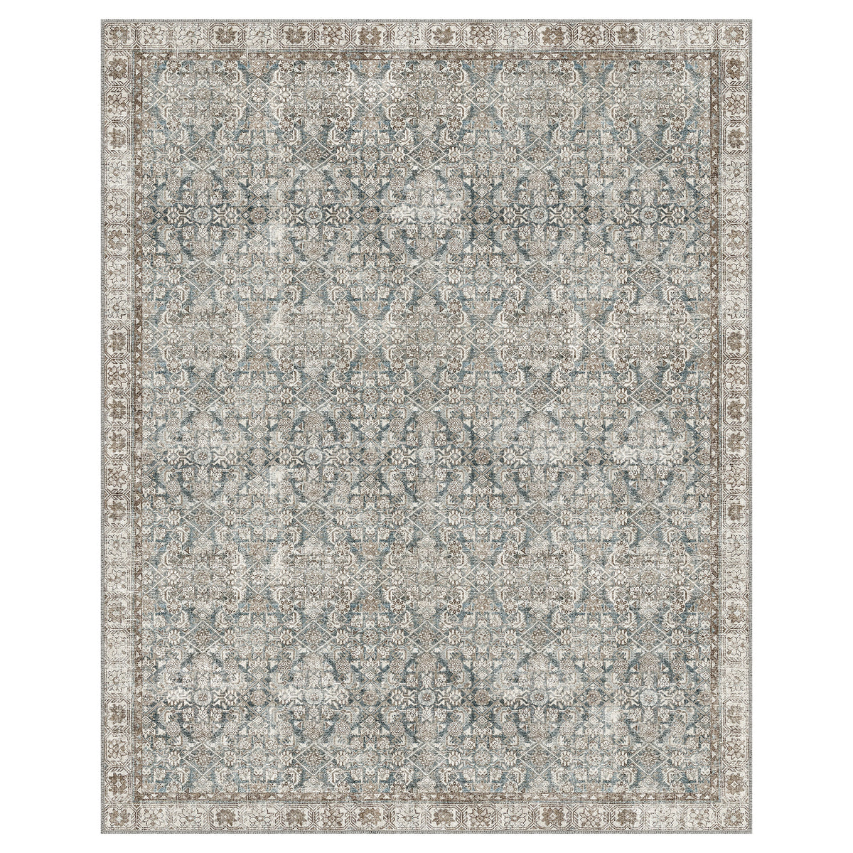 Apache Chenille Area Rug, Celyse Blue, 8' x 10'