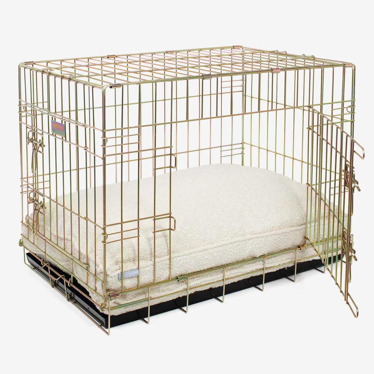 Coussin pour chien en bouclé ivoire