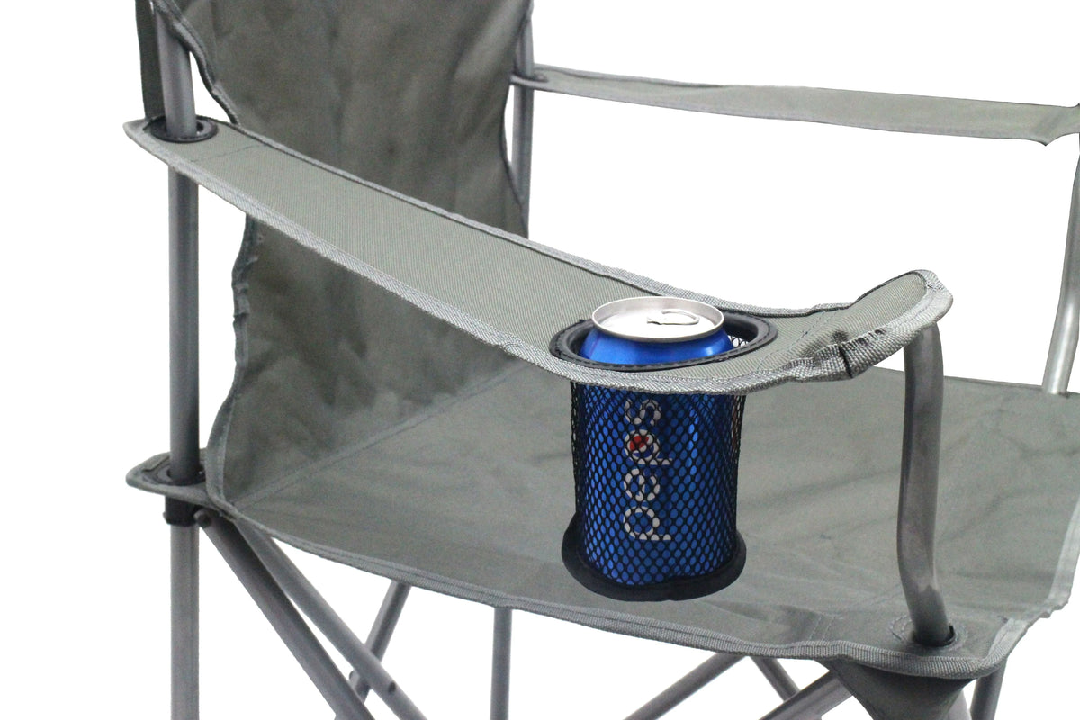 Ozark Trail Classic Folding Camp Chairs, with Mesh Cup Holder,Set of 4, 32.10 x 19.10 x 32.10 Inches