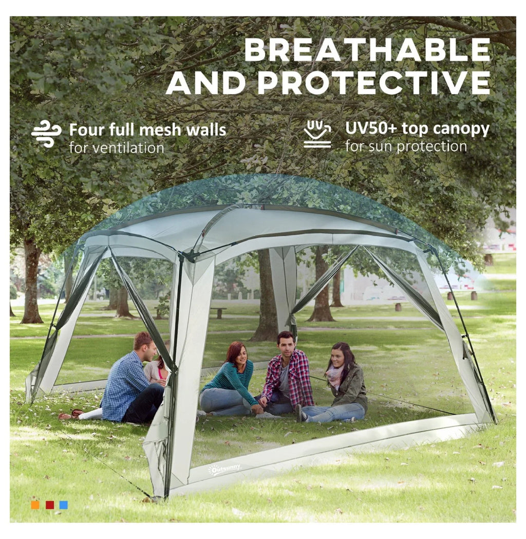 AetherLove Screen Tent - 10x10ft and 12x12ft Screen House with UV50+ Protection, Outdoor Shelter for Camping and Picnics 141.75" L x 141.75" W x 86.5" H