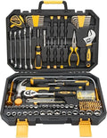 KOOPOOL 159 Piece Tool Set, Tool Box Kit for Mechanic and Car, General Household Home Tool Kit, Basic Tool Kit for Home Auto Repair, with Storage Case