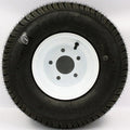 9" X 4.5" 5-4.5" Bolt Circle White Trailer Wheel