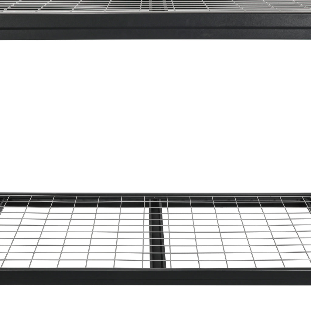 WORKPRO Steel 3-Tier Storage Shelf Unit 72-Inch-H x 77-Inch-W x 24-Inch-D, 6000lb Total Capacity, Black