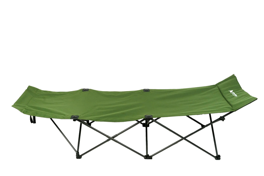 Ozark Trail Adult Camp Cot, Green, 80.2 inches x 30.2 inches x 23.5 inches