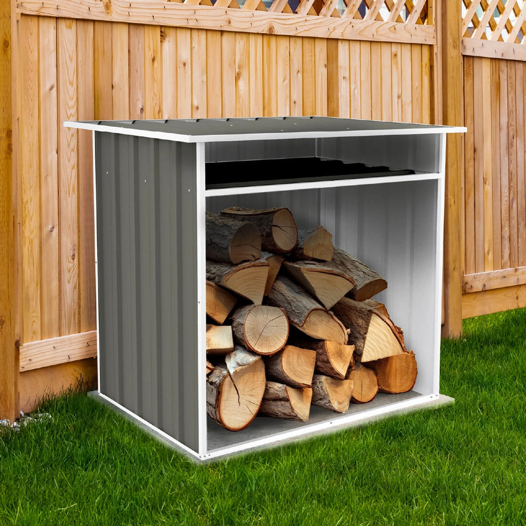 Abri de jardin en métal Absco 1,22 m x 0,76 m x 1,13 m - Gris boisé
