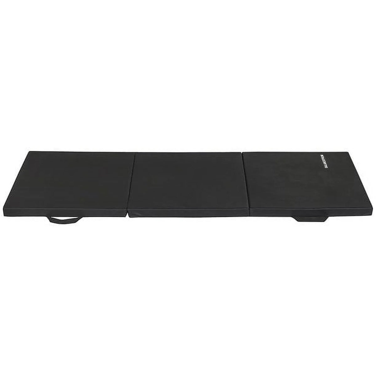 BalanceFrom 6 Ft. x 2Ft. x 1.5 In. Three-Fold High Density Foam Folding Exercise Mat with Carrying Handles for MMA, Gymnastics and Home Gym, Black