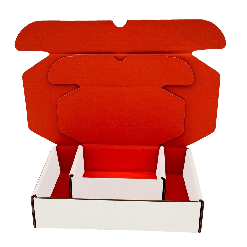 Ucanpack Heavy Duty Boxes For Moving Red Deluxe Mailer Box Large, 17 1/8 x 11 1/8 x 3" - 25 Pcs