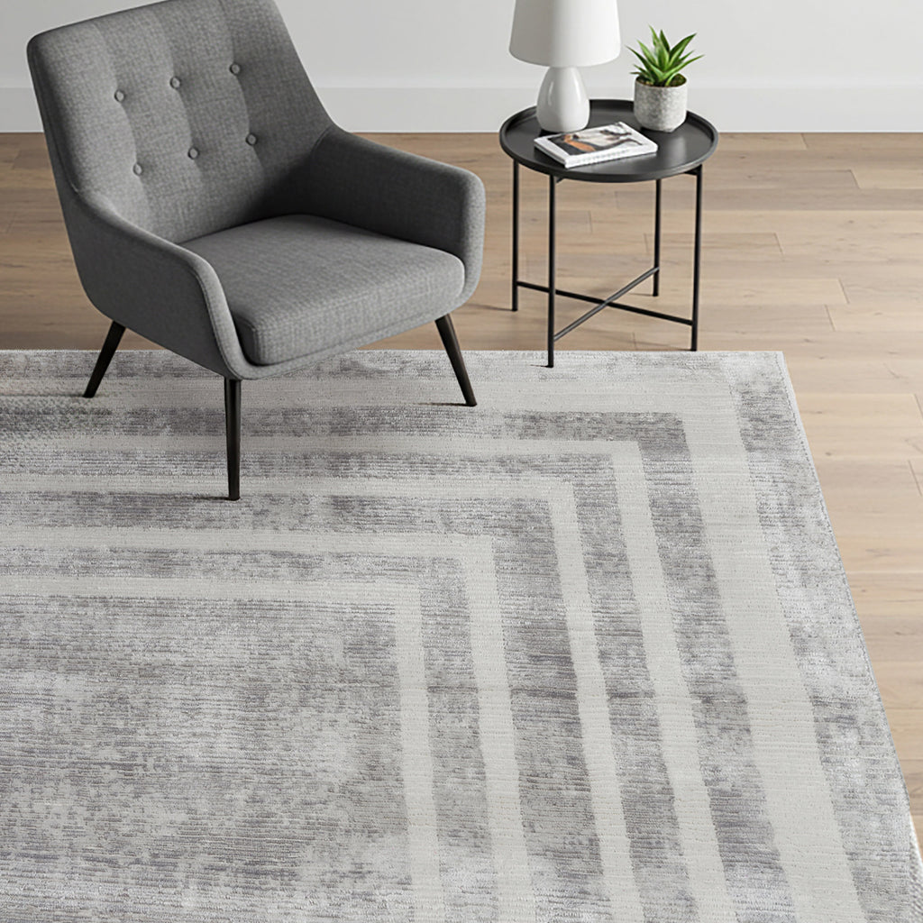 Sasha Area Rug, Damson Gray, 8'8" x 13'