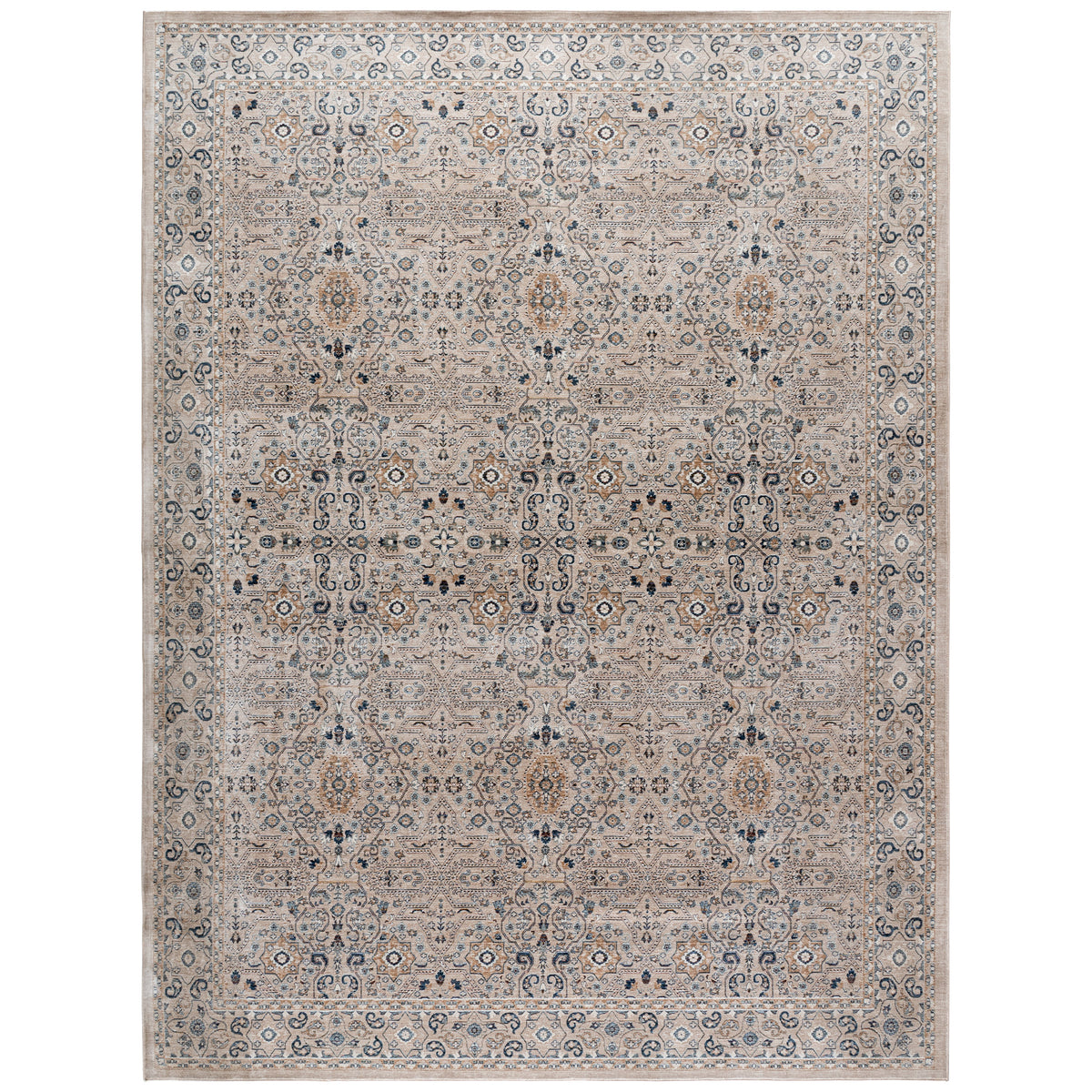 Safavieh Sutton Area Rug, Beige Navy, 9' x 12'