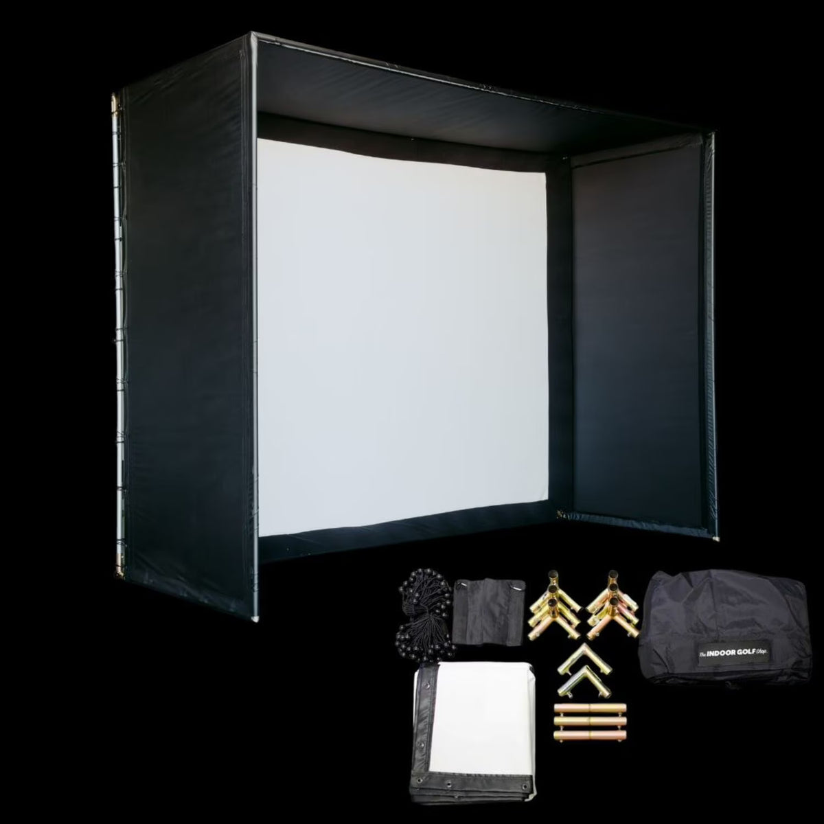 Enceinte pour simulateur de golf à monter soi-même (poteaux non inclus) 15'4" x 9'10" x 5' - par The Indoor Golf Shop