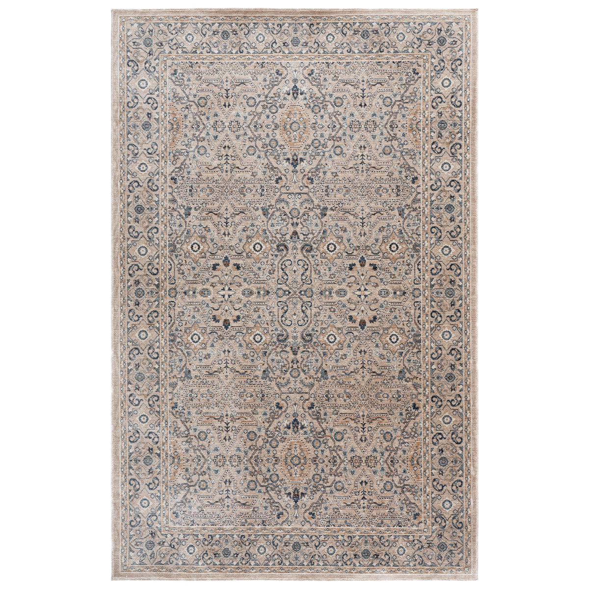 Safavieh Sutton Area Rug, Beige Navy, 5' x 8'