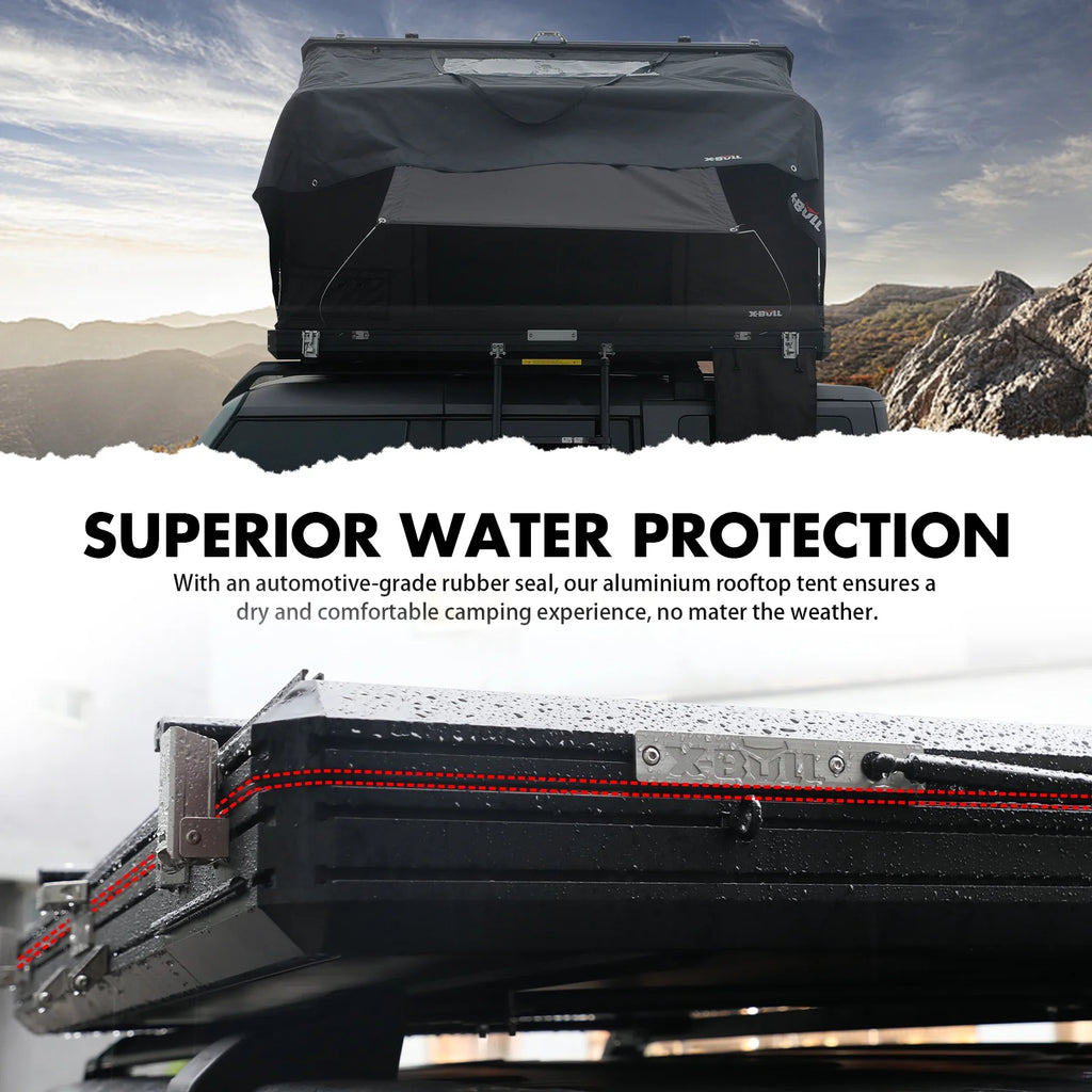 X-BULL Hard Shell Roof Top Tent with Ladder and Mattress