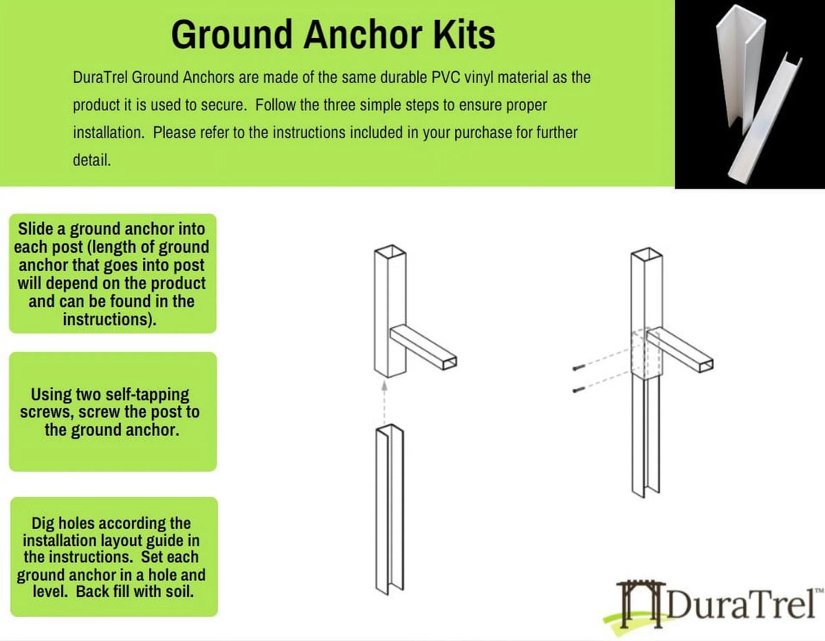 DuraTrel Bakersfield 72"x 85" White Vinyl Arbor