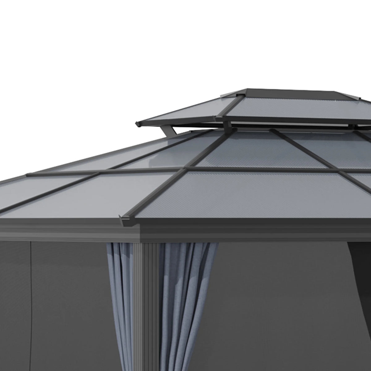 Outsunny 10' x 12' Hardtop Canopy Gazebo, Durability
